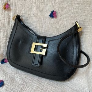 Gucci Black Leather Shoulder Bag